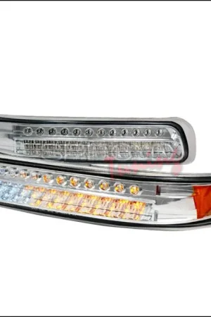 Authentic Chevrolet Suburban Spec-D LED Bumper Lights - Chrome - 2LB-SIV99CLED-KS