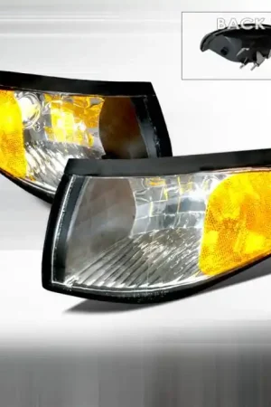 Final Sale Ford Mustang Spec-D Corner Lights - Black - 2LC-MST95JM-DP