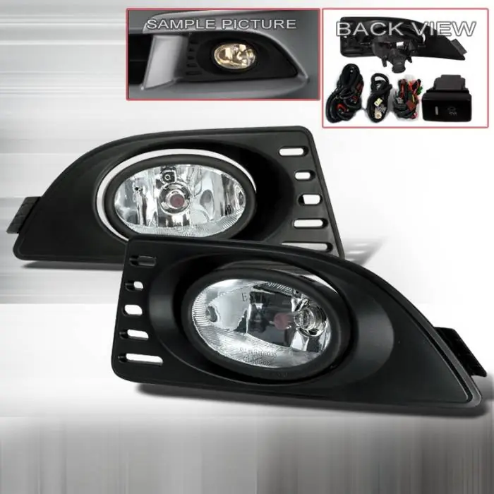 Time-Limited Acura RSX Spec-D OEM Style Fog Lights - Clear - LF-RSX06OEM