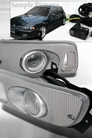 Viral Honda Civic 2DR Spec-D OEM Fog Lights - Clear - LF-CV923OEM