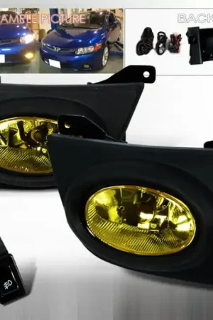 Grab Now Honda Civic 4DR Spec-D OEM Fog Lights - Yellow - LF-CV064AMOEM