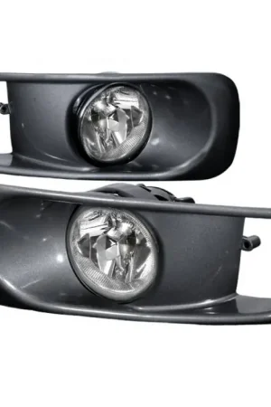 Order Now Honda Civic Spec-D OEM Fog Lights with Gray Cover - Clear Lens - LF-CV99OEM-WJ
