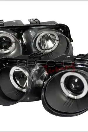 Acura Integra Spec-D Dual Halo Projector Headlights - Black - LHP-INT98JM-WJ Big Sale