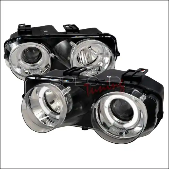 Acura Integra Spec-D Dual Halo Projector Headlights - Chrome - LHP-INT94-WJ Low Price