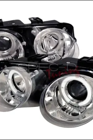 Today Only Acura Integra Spec-D Dual Halo Projector Headlights - Chrome - LHP-INT98-WJ