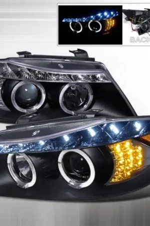 Today Only BMW 3 Series 4DR Spec-D R8 Style Projector Headlight Gloss - Black Housing - Black Lens - 2LHP-E9005JM-8V2-TM
