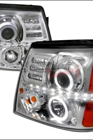 Cadillac Escalade Spec-D Projector Headlights - Chrome Housing - 2LHP-ECLD02-RS In Demand