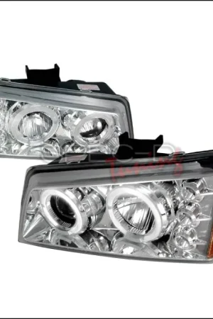 Chevrolet Avalanche Spec-D Halo LED Projector Headlights - Chrome - 2LHP-SIV03-TM While Supplies Last