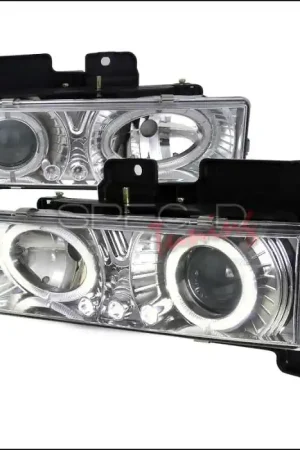 One Day Deal Chevrolet C10 Spec-D Halo Projector Headlights with LED - Chrome - LHP-C1088-RS