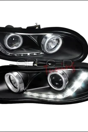 Limited Edition Chevrolet Camaro Spec-D R8 Style Projector Headlights - Black Housing - LHP-CMR98JM-8-APC