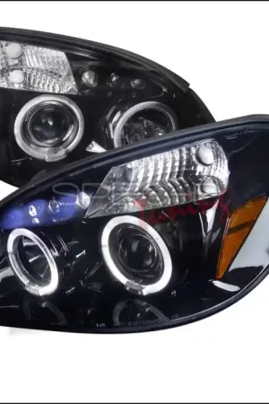 Chevrolet Cobalt Spec-D Black Housing Projector Headlights - Smoked Lens Gloss - 2LHP-COB05G-TM While Supplies Last