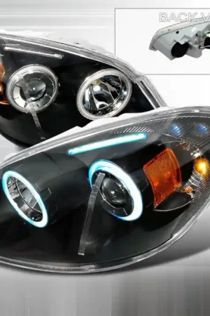 Chevrolet Cobalt Spec-D CCFL Halo Projector Headlights - Black - 4LHP-COB05JM-KS Professional Grade