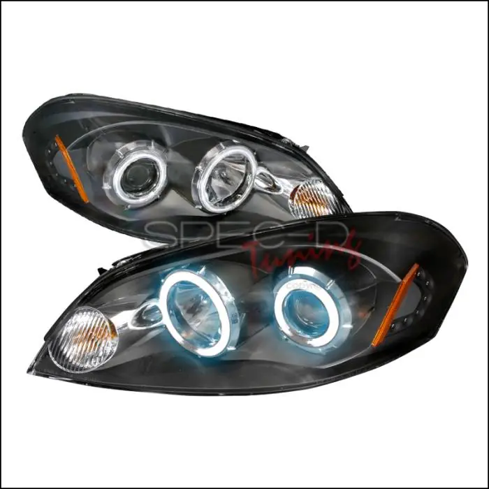 Chevrolet Impala Spec-D CCFL Halo Projector Headlights - Black - 4LHP-IPA06JM-KS Price Cut