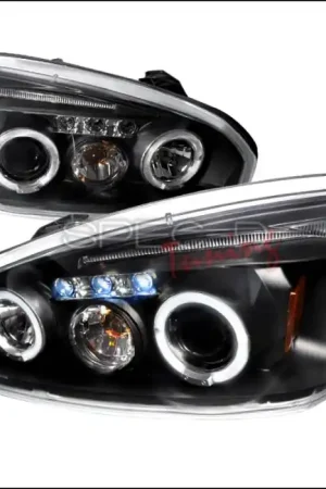Worldwide Shipping Chevrolet Malibu Spec-D Halo LED Projector Headlights - Black - 2LHP-MBU04JM-TM