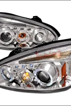 Clearance Chevrolet Malibu Spec-D Halo LED Projector Headlights - Chrome - 2LHP-MBU04-TM