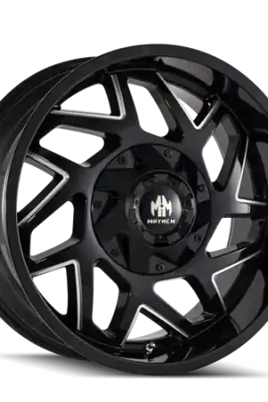 Mayhem Hatchet 8106 8x165.1/8x170 20x9+0 Black W/Milled Spokes Exclusive Offer