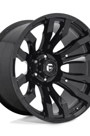 Hot Deal Fuel 1PC D675 BLITZ 6X135 22X12 -44 GLOSS BLACK
