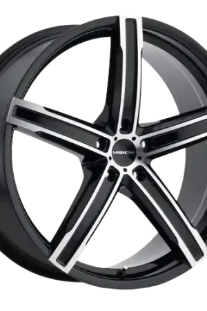 Vision Street-Designs 469 Boost 5x100 16x7+38 Gloss Black Machined Face Limited Offer