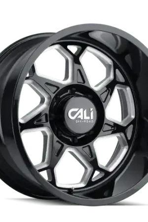 Cali Off-Road Sevenfold 9111 8x165.1 20x9+0 Gloss Black/Milled Spokes Cheap