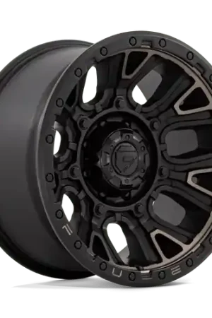Fuel 1PC D824 TRACTION 8X180 20X10 -18 MATTE BLACK WITH DOUBLE DARK TINT Sale