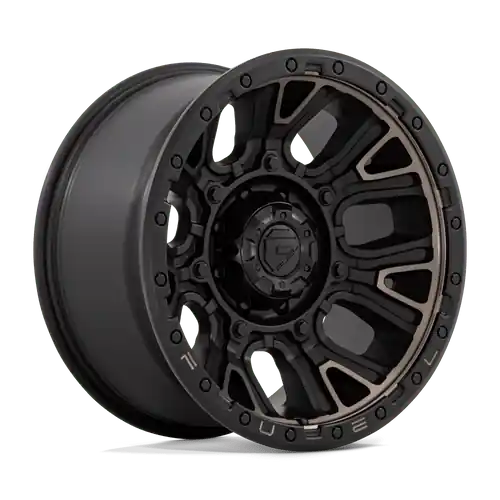 Fuel 1PC D824 TRACTION 8X180 20X10 -18 MATTE BLACK WITH DOUBLE DARK TINT Sale