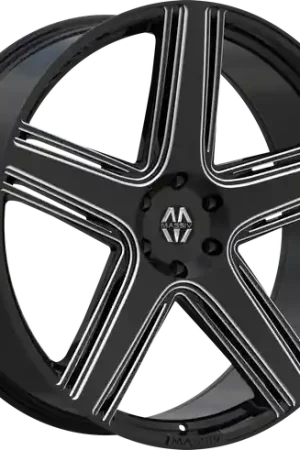 MASSIV 926 6X135 26x9.5 +25 BLACK AND MILLED No Minimum Order