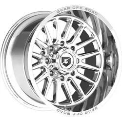 Gear Off Road 764C 8x165.1 20x10 -19 Chrome Plated w/ Lip Logo Hassle-Free Returns