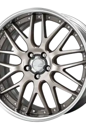 Free Delivery Work Lanvec Lm1 5x100 19x11.5+45 O Disk Trans Gray Polish