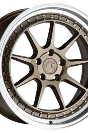 Same Day Shipping Aodhan DS-X 5x114.3 19x9.5 +30 Bronze w/Machined Lip