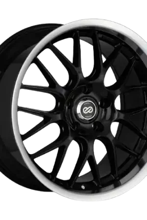 Enkei Lusso 5x120 20x8.5+40 Black W/ Machined Lip Secure Checkout