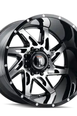 American Truxx Spyder AT183 8x180 22x14-76 Black/Machined Price Drop