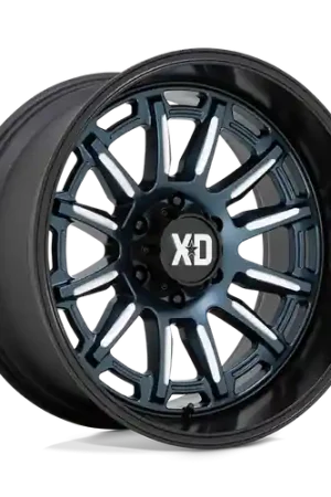 XD XD865 PHOENIX 5X127 20X10 -18 METALLIC BLUE MILLED WITH BLACK LIP Money Back Guarantee