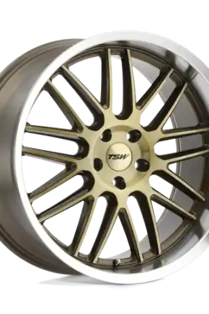 Super Sale TSW AVALON 5X114.3 20X10 +25 BRONZE W/  BRUSHED BRONZE FACE & MACHINED LIP