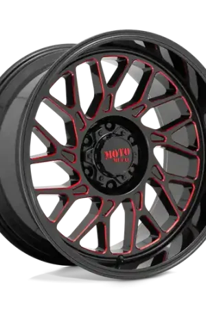 New Arrival Moto Metal MO805 6X139.7 20X10 -18 GLOSS BLACK MILLED WITH RED TINT