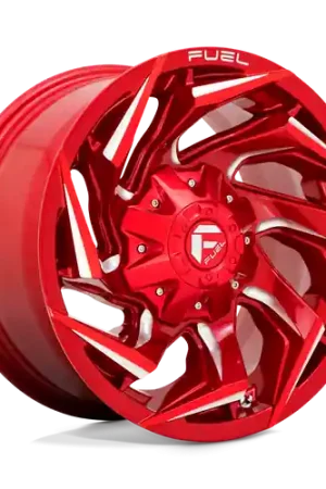 Trusted Brand Fuel 1PC D754 REACTION 5X114.3/5X127 20X9 +20 CANDY RED MILLED