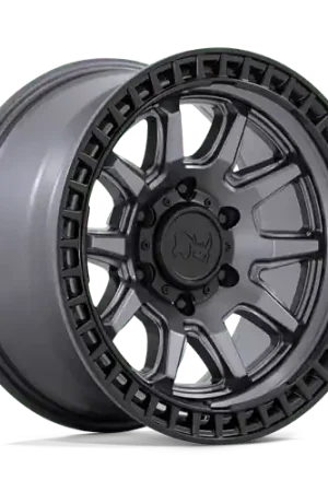 Black Rhino CALICO 5X127 17X8.5 0 MATTE GUNMETAL W/ MATTE BLACK LIP Express Delivery