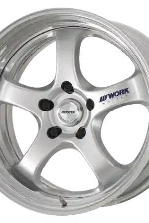 Work Meister S1R 5x108 17x8.5+22 R Disk Feinheit Silver II Same Day Shipping