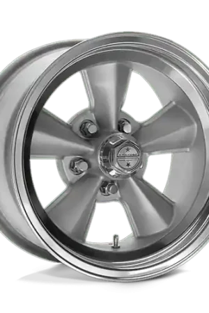 American Racing Vintage VNT70R 5X114.3 17X8 0 GUN METAL W/ POLISHED LIP Worldwide Shipping