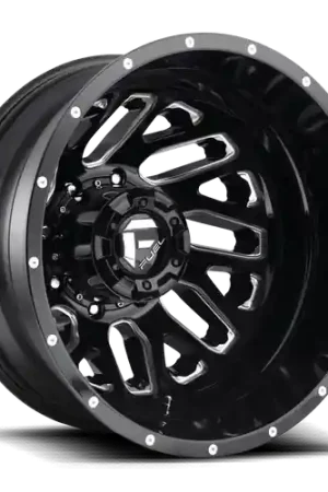 Brand New Fuel 1PC D581 TRITON 8X165.1 22X8.25 -215 GLOSS BLACK MILLED