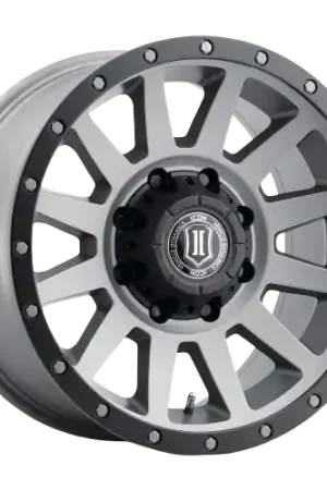 Handmade Icon Alloys COMPRESSION HD 8 x 6.5 18x9+12 TITANIUM