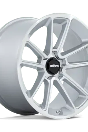 Rotiform 1PC R192 BTL 5X112 22X10 +25 GLOSS SILVER WITH MACHINED FACE Free Shipping