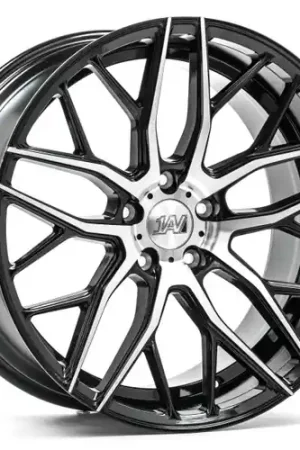 Axe ZX11 5x110 22X10.5+25 BLACK AND POLISHED FACE Professional Grade