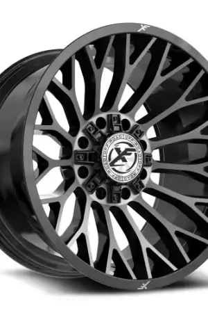 Genuine XF Off-Road XF-237 8x165.1/8x170 20x12 -44 Gloss Black & Brushed Double Dark Tint