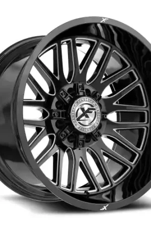 Popular XF Off-Road XF-240 8x165.1/8x180 22x12 -44 Gloss Black & Milled