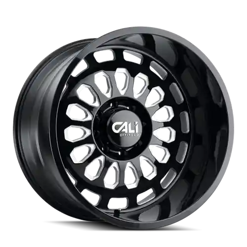 Best Seller Cali Off-Road Paradox 9113 6x139.7 22x12-51 Gloss Black/Milled Spokes