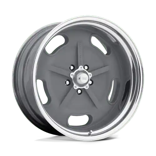 Time-Limited American Racing Vintage VN470 SALT FLAT 5X114.3 15X4 -25 MAG GRAY W/ CENTER POLISHED BARREL