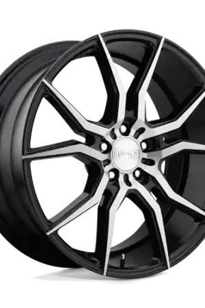 Trusted Brand Niche 1PC M166 ASCARI 5X120 19X8.5 +35 GLOSS BLACK BRUSHED