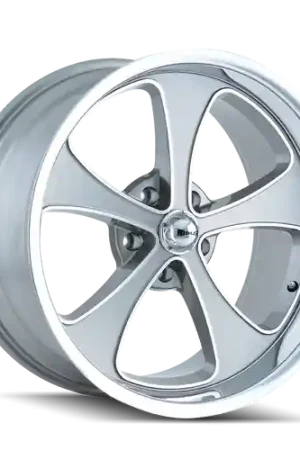 Premium Ridler Type 645 5x127 17x7+0 Grey/Machined Face/Polished Lip