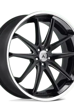 Buy Online Asanti Black ABL-5 ALTAIR 5X120 22X10.5 +25 MATTE BLACK MILLED W/ SS LIP
