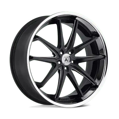Buy Online Asanti Black ABL-5 ALTAIR 5X120 22X10.5 +25 MATTE BLACK MILLED W/ SS LIP